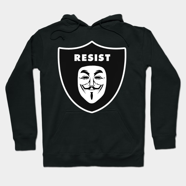 Resist Hoodie by Mike Hampton Art